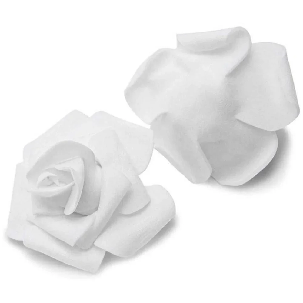 200 White Stemless Roses Flowers Wedding Party Bouquet Craft Decor ~ New